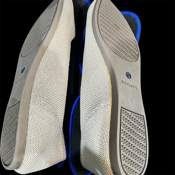 Rothys the point light gray slip on ballet flats W9.5 - Picture 5 of 6